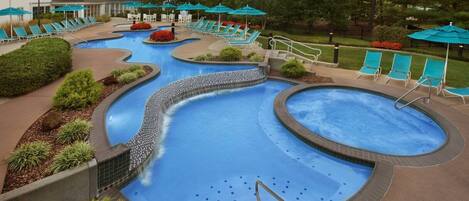 Indoor pool, outdoor pool