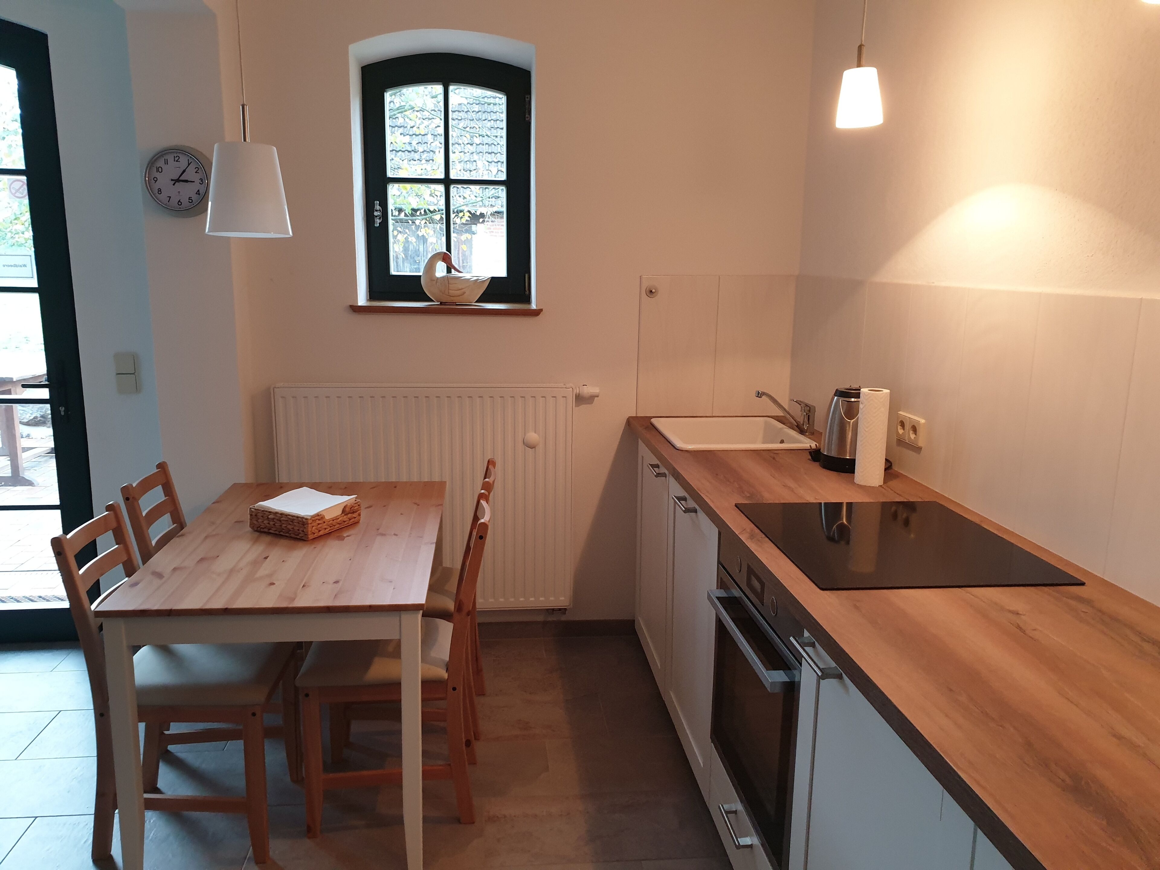 Apartment Waldbeere | Eigene Küche | Kühlschrank, Herdplatte, Geschirrspüler