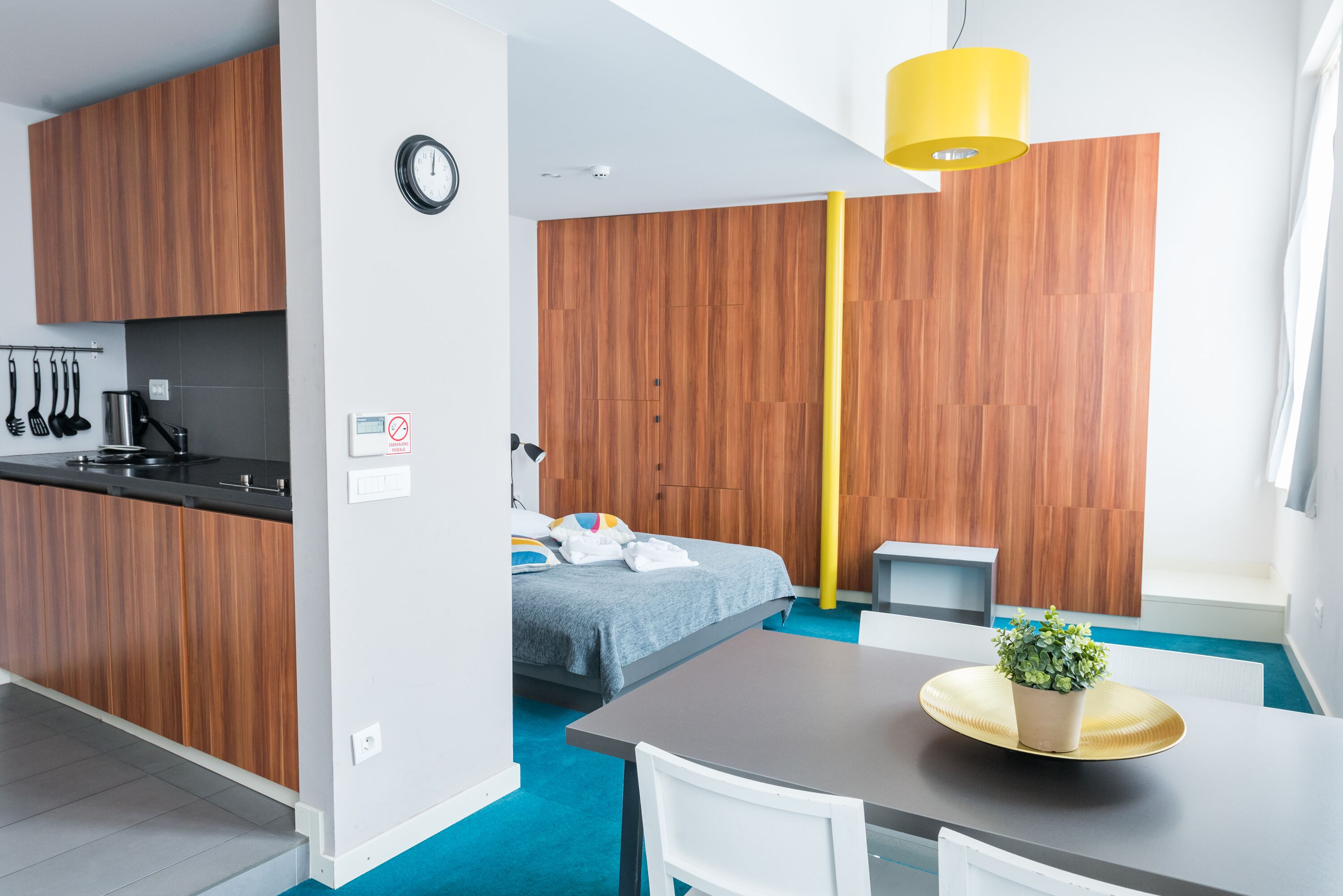 Comfort Apartment | Private kitchen | Fridge, stovetop, electric kettle, cookware/dishes/utensils