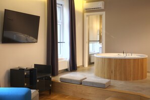 Luxury-Apartment | Wohnzimmer | Flachbildfernseher