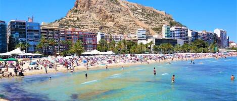 Sun loungers, beach towels