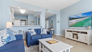 Living area - Destin West Gulfside 410  ~ Amazing Beach View ~ Free Beach Service! (Fort Walton Beach)