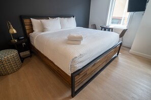 Suite estudio | Cortinas opacas y sistema de insonorización