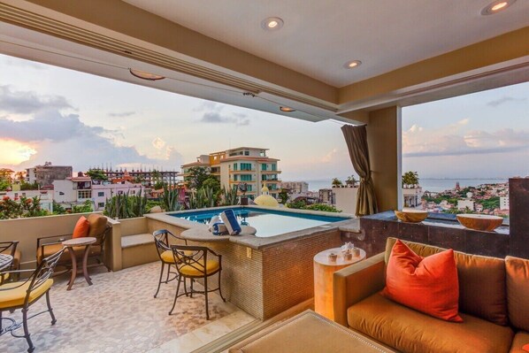 A heated pool - Casa Celeste - Hilltop Penthouse! Private Pool! (Puerto Vallarta)