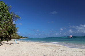 On the beach, white sand - Sunrise Paradise Carlito´s Place (Corn Islands)