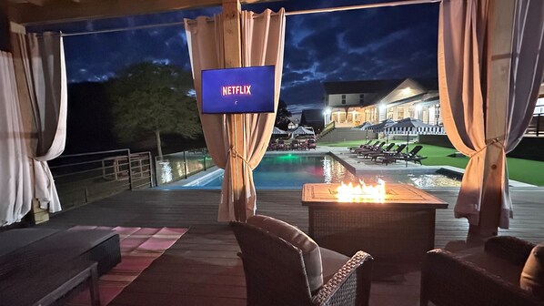 A heated pool