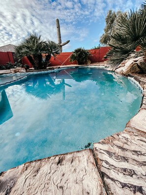 Una piscina riscaldata