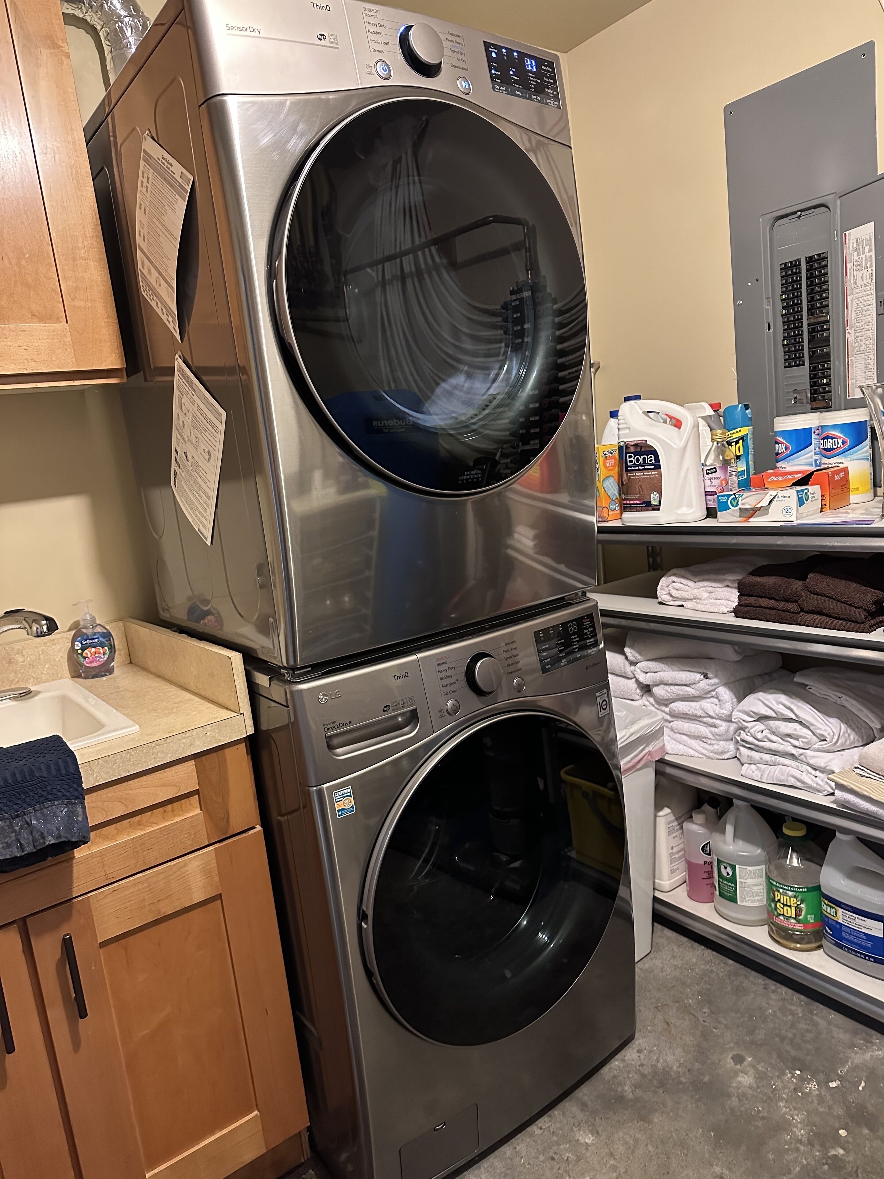 Laundry Service Room.
