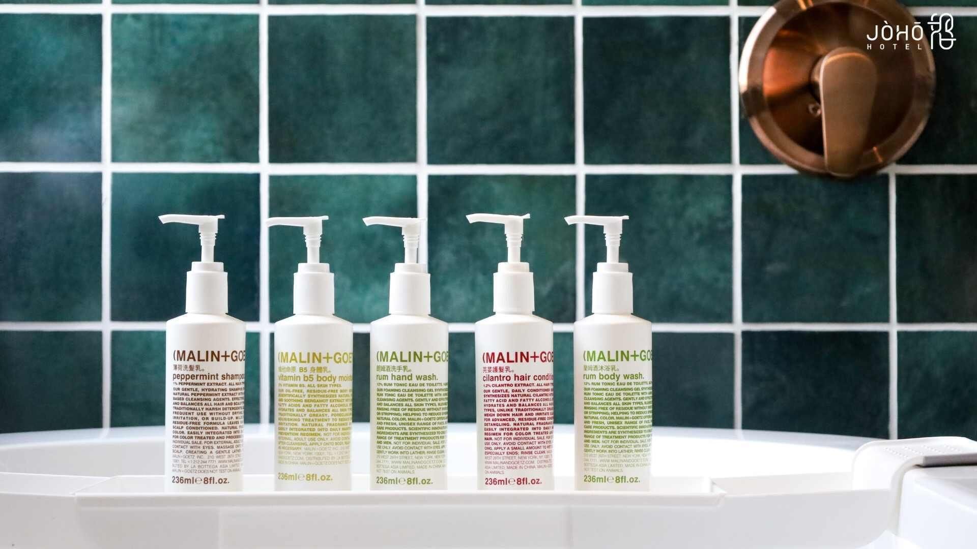 free toiletries, hair dryer, bathrobes, slippers