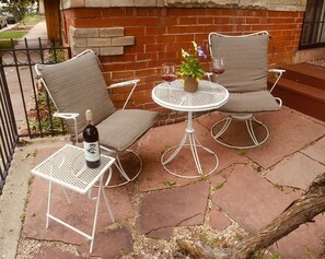 Terrace/patio - Hip S. Broadway 2 BR Historic Denver, Private yard (Denver)