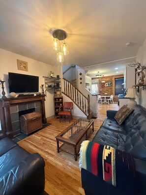 TV, DVD player, stereo