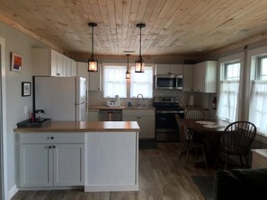 Fridge, microwave, oven, stovetop - Beach Retreat - OceanFront Cottage (Kitty Hawk)