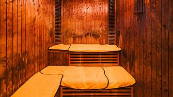 Een sauna, warm/mineraalwaterbronnen