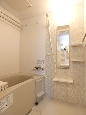 Free toiletries, hair dryer, slippers, electronic bidet