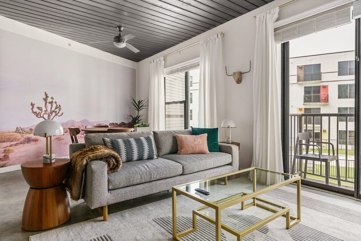 Signature Apartment, 1 Bedroom | Living area | 50-inch Smart TV with digital channels, TV, Netflix