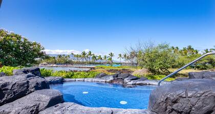 Uusittu pohjakerroksen kotiin pääsy rannalle, uima-allas ja poreallas, ilmastointi