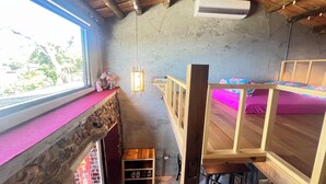 Bungalow, havutsikt | 1 soverom, blendingsgardiner, wi-fi (inkludert) og sengetøy