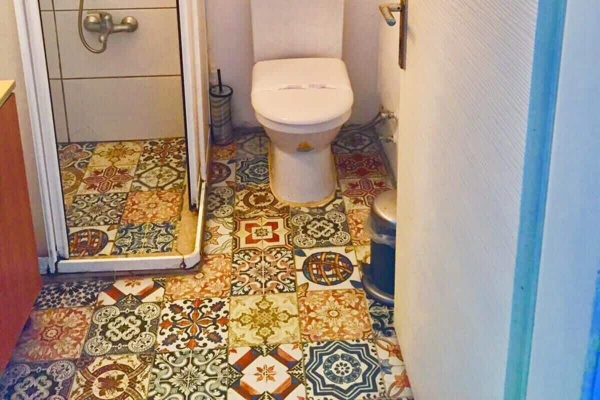 Bathroom | Shower, rainfall showerhead, hair dryer, slippers