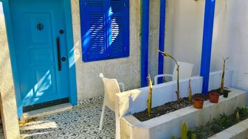 Romantisches Doppelzimmer, Gartenblick | Wohnbereich