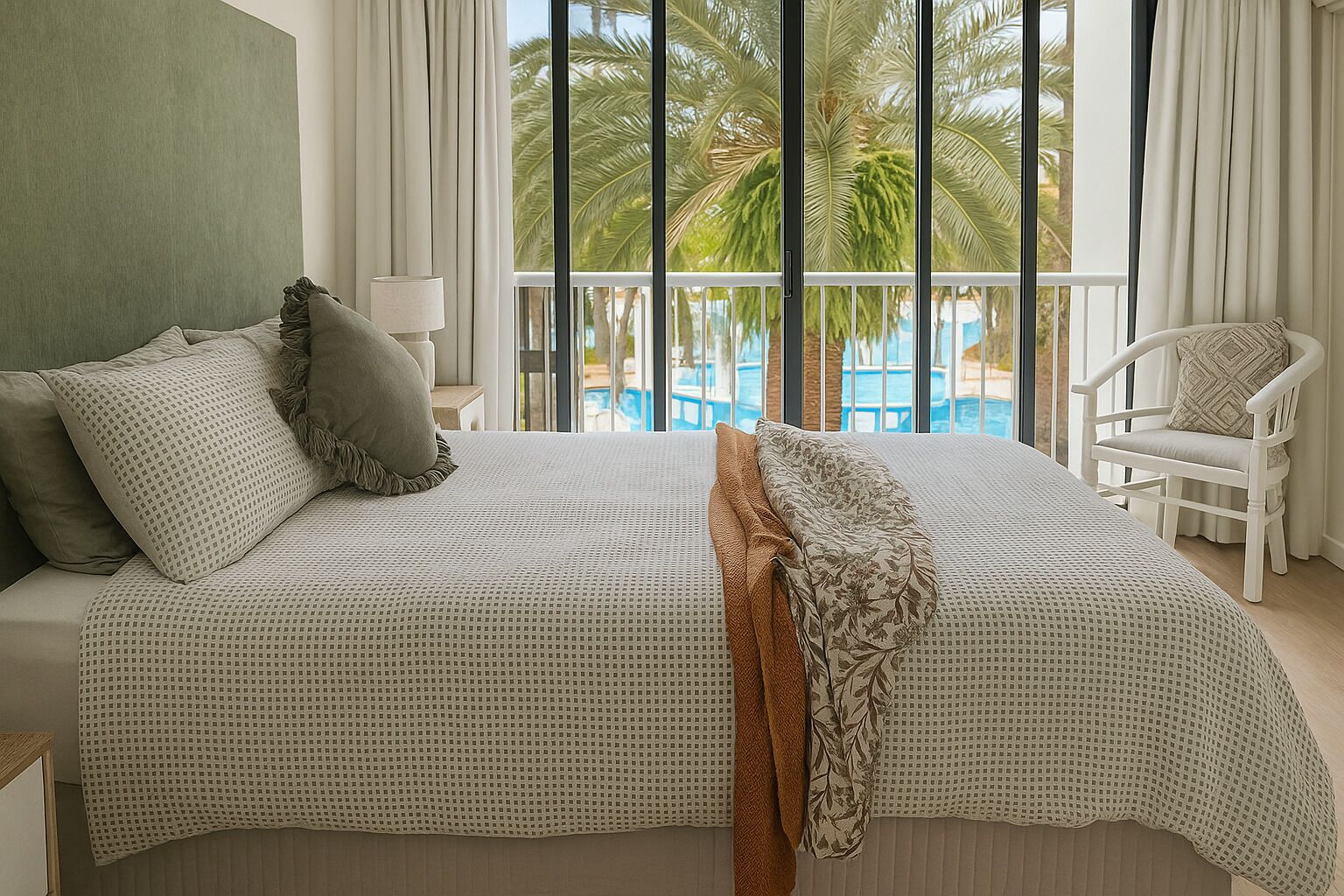 1 habitación, tabla de planchar con plancha, wifi y ropa de cama 