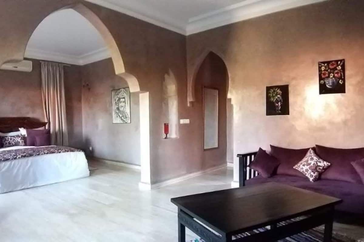 2 habitaciones y sábanas de algodón egipcio