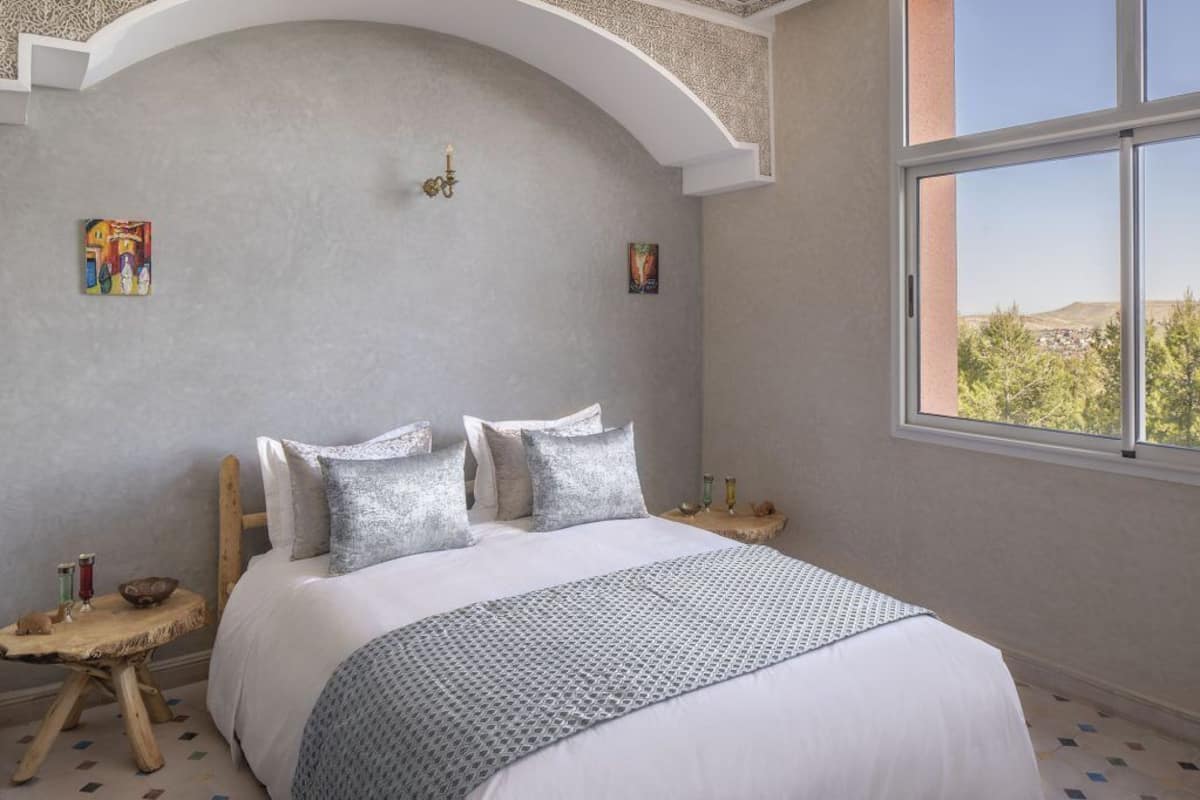 2 habitaciones y sábanas de algodón egipcio
