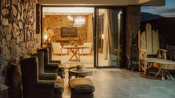 Bungalow panorámico | Sábanas de algodón egipcio, ropa de cama de alta calidad, caja fuerte