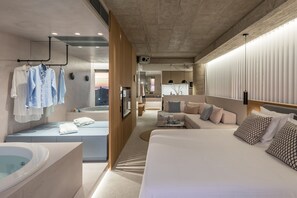 豪華開放式套房 (Venus A2) | 高級寢具、羽絨被、客房內保險箱、遮光布/窗簾