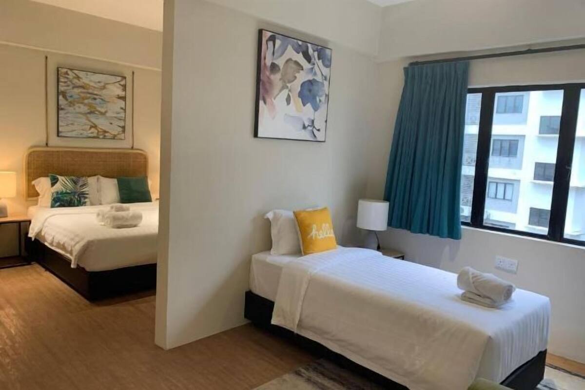1 bedroom, desk, iron/ironing board