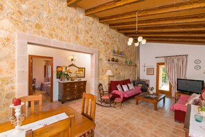 TV, books - SA ROTA Finca for 6 people in Ariany with pool (Ariany)