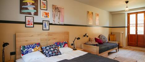 Dreibettzimmer, Terrasse (Cortona)