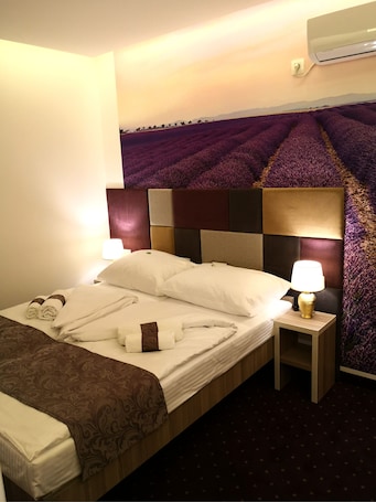 Minibar, caja de seguridad en la habitación y decoración personalizada