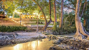 Unclassified image, 3 of 20, button - Creek House at Cabins on the Square | 2BR Log Cabin on Wimberley Square (Wimberley)