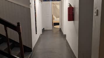 Blackout curtains, bed sheets