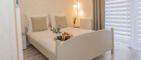 Appartement Deluxe | 1 chambre, draps en coton égyptien, literie de qualité supérieure