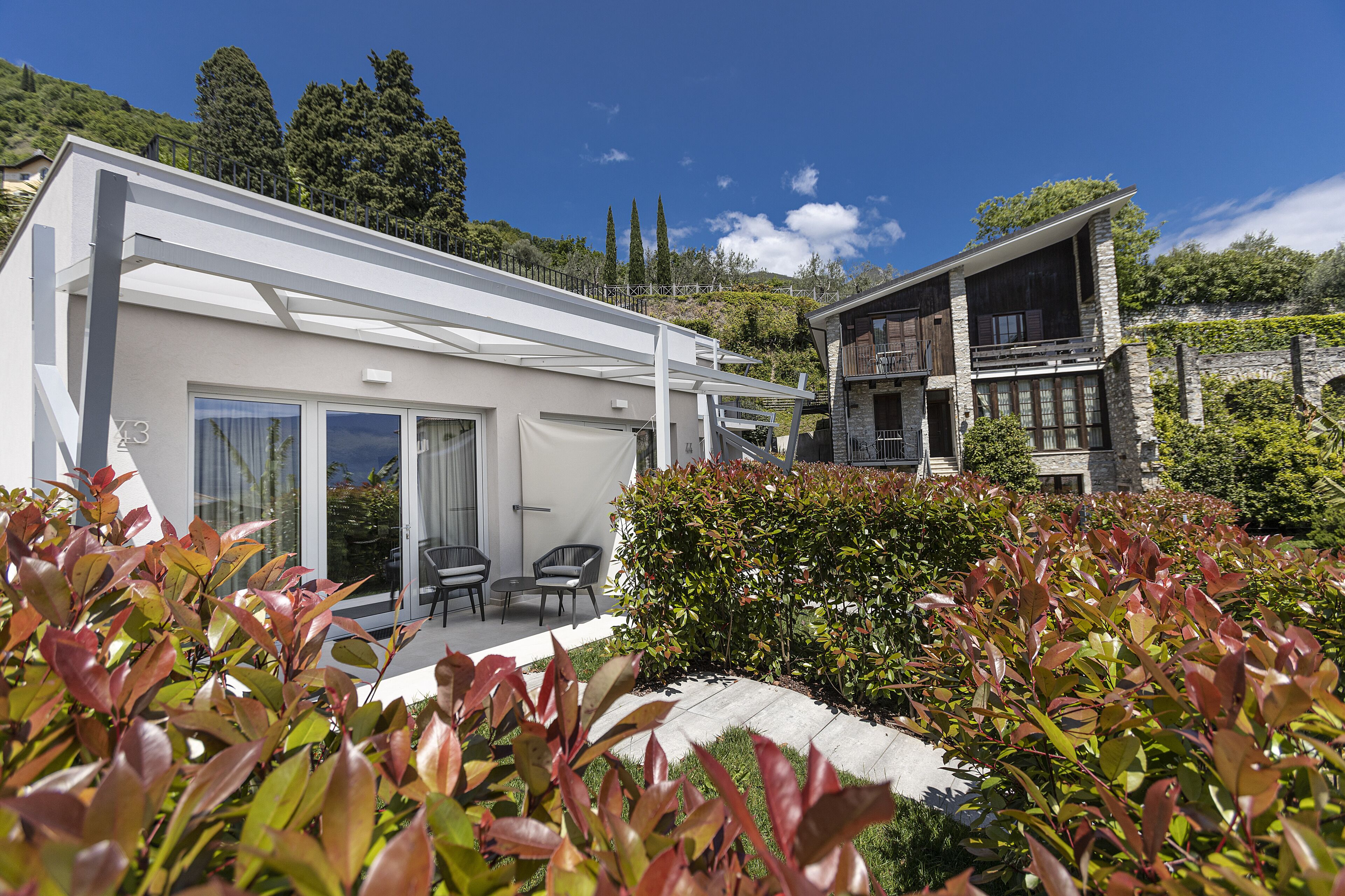 double room, annex building | garden view