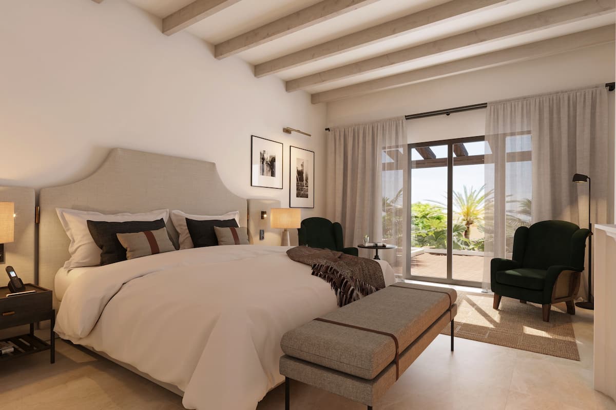 1 slaapkamer, een minibar, een kluis op de kamer