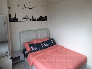 Family Apartment, 2 Bedrooms | Individually furnished, blackout drapes, iron/ironing board, free WiFi