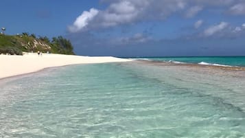 Plage, chaises longues, serviettes de plage