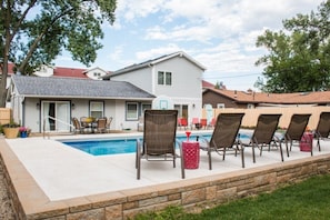 A heated pool