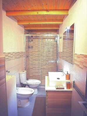 Ducha, artículos de tocador ecológicos, secador de pelo, bidet