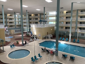 Indoor pool, outdoor pool