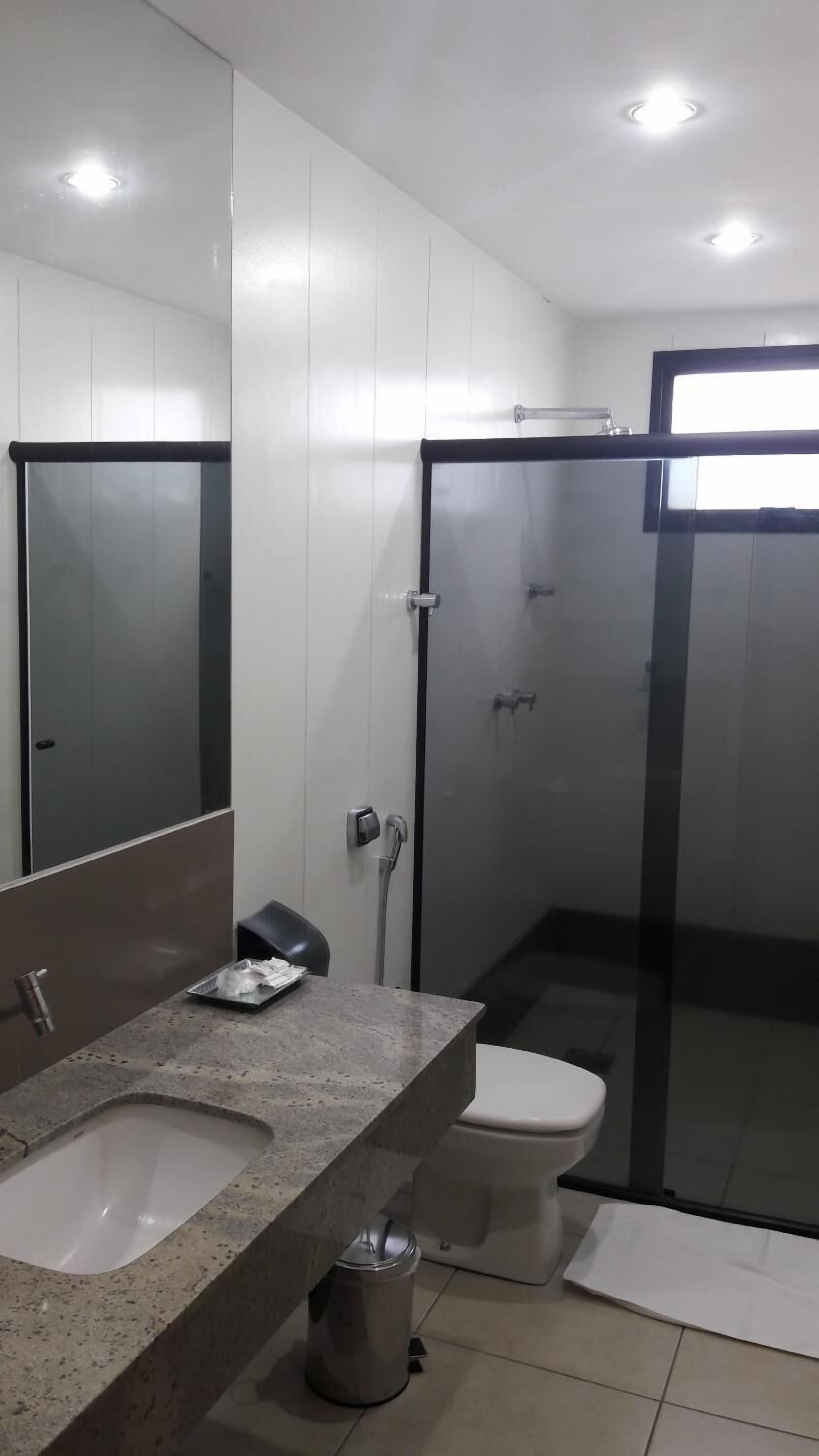 hair dryer, towels, soap