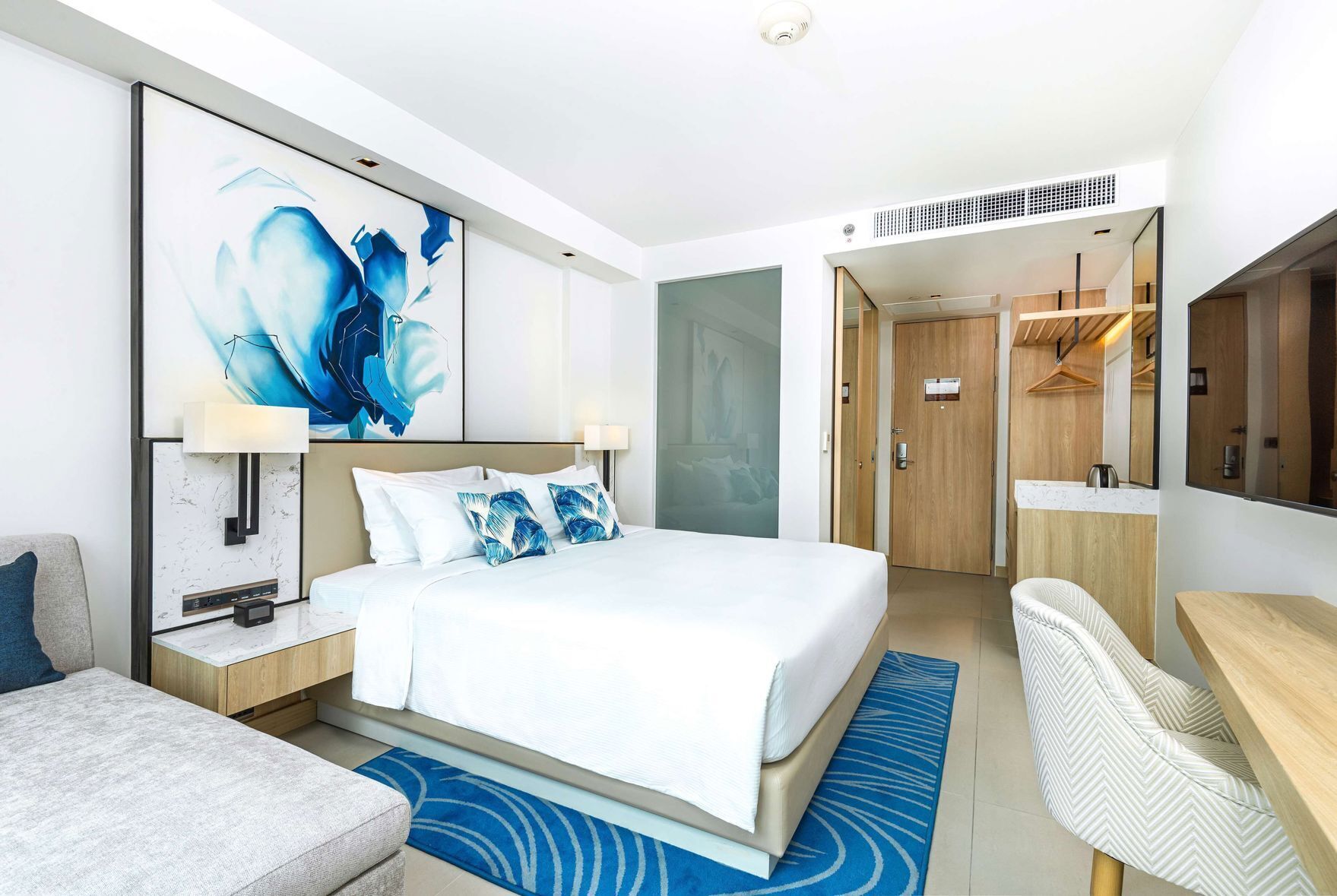 Premium bedding, in-room safe, individually decorated, desk
