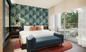 Room, 1 King Bed, Balcony | Premium bedding, in-room safe, desk, laptop workspace - Hilton Garden Inn Phuket, Thailand (Choeng Thale)