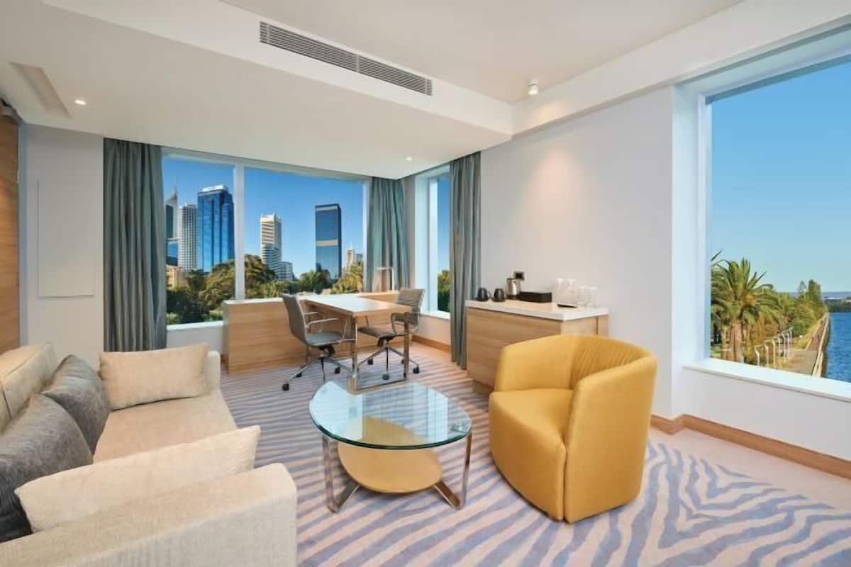 Living area | 49-inch LCD TV with cable channels, TV, iPod dock