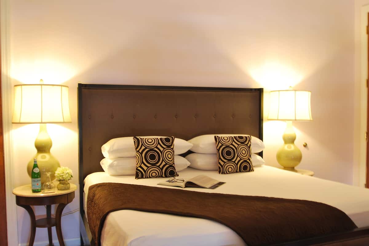 Exclusieve kamer, 1 kingsize bed, kamers met tussendeur | Lakens van Egyptisch katoen, luxe beddengoed, donzen dekbedden