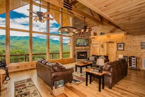 Smart TV, chimenea, videojuegos y reproductor de DVD 