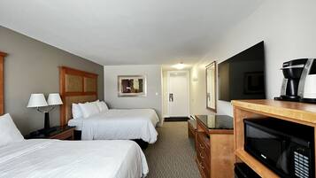 Deluxe Double Room, 2 Queen Beds | Blackout drapes, free WiFi, bed sheets