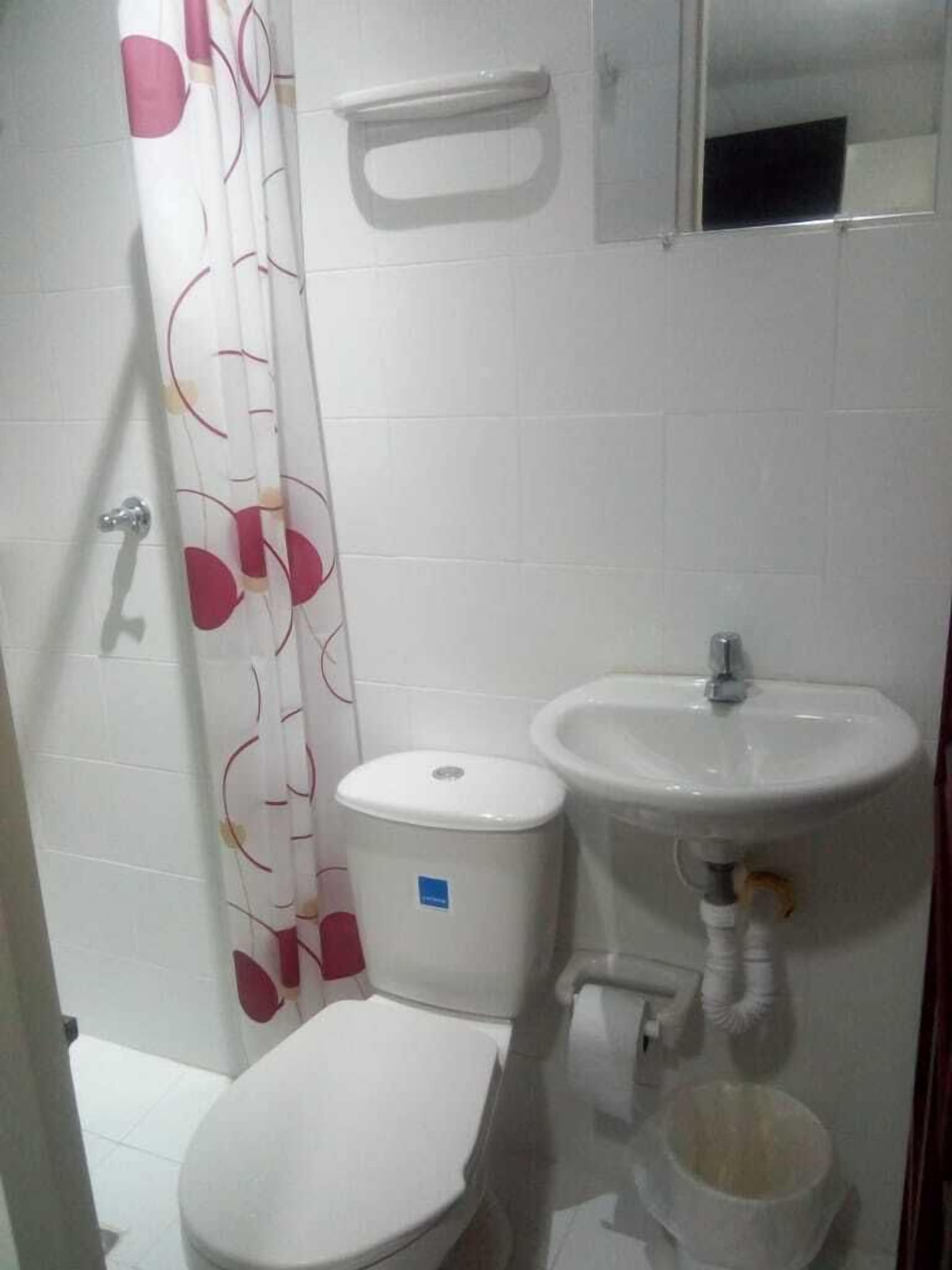 family quadruple room | bathroom | shower, towels, soap, toilet paper